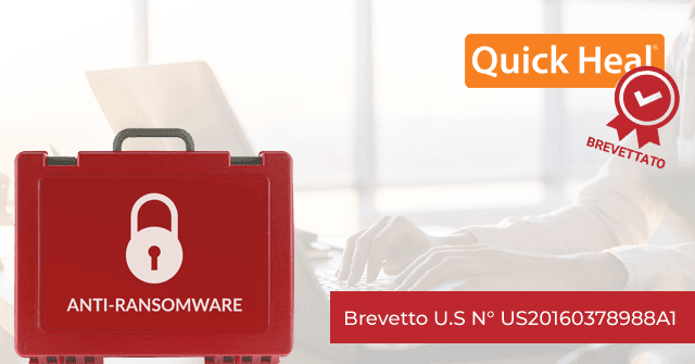 Quick Heal è la prima compagnia indiana con un brevetto ufficiale USA per la tecnologia anti ransomware