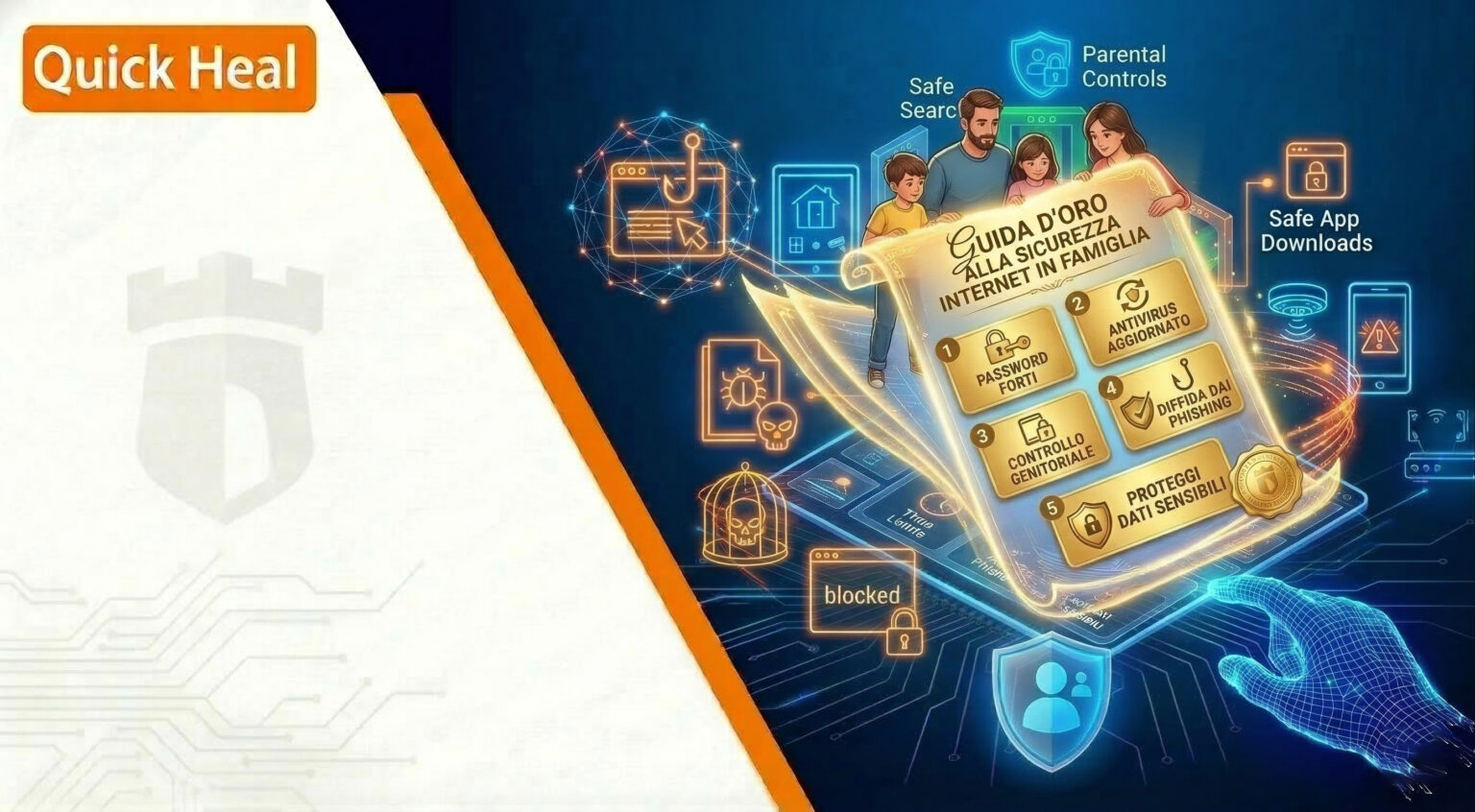 Sicurezza su internet in famiglia: le regole d'oro per navigare senza rischi