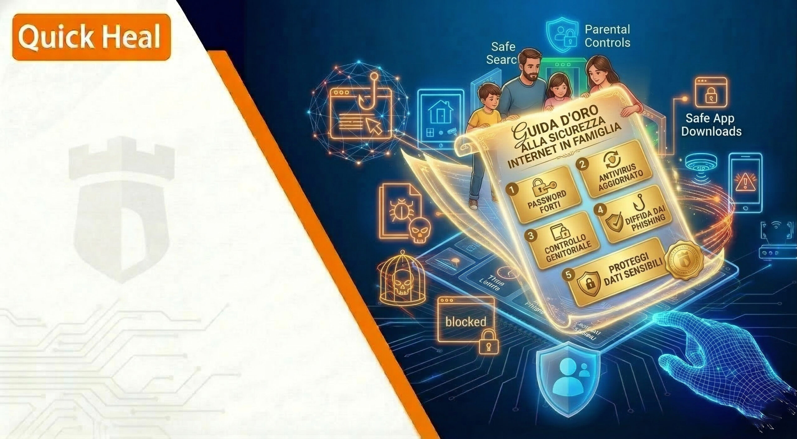 Al momento stai visualizzando Sicurezza su internet in famiglia: le regole d’oro per navigare senza rischi