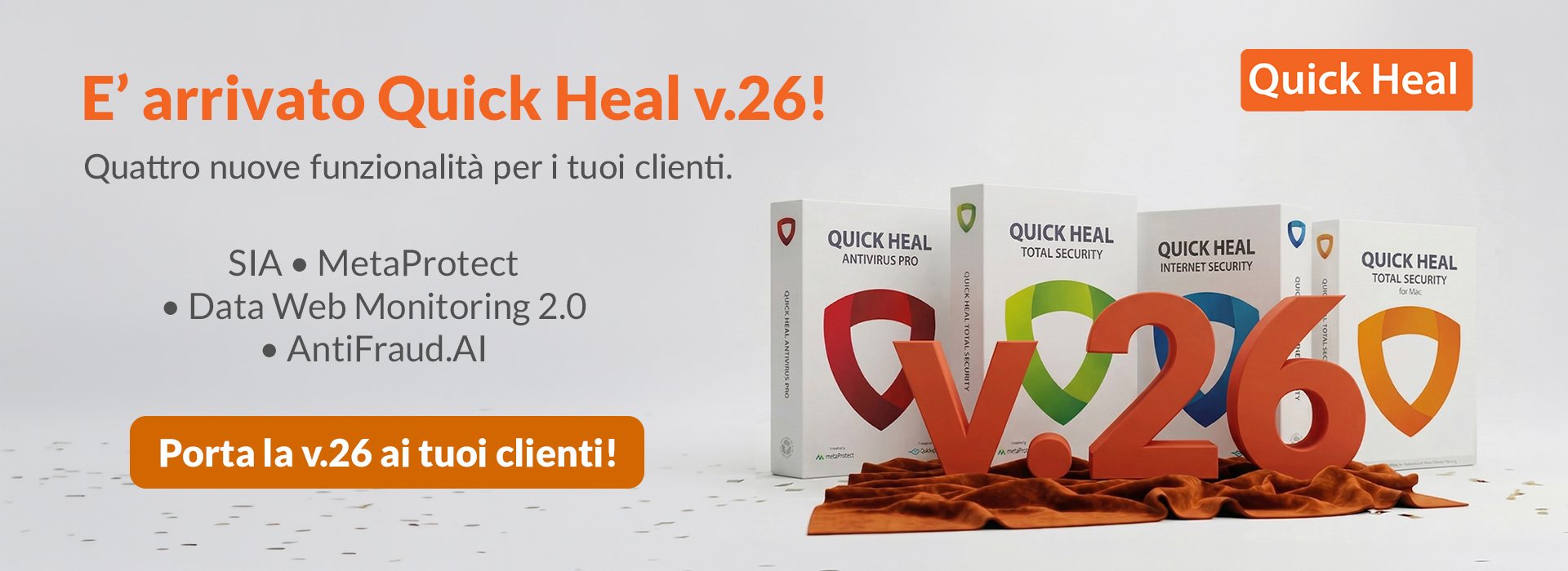 è arrivato Quick Heal V.26