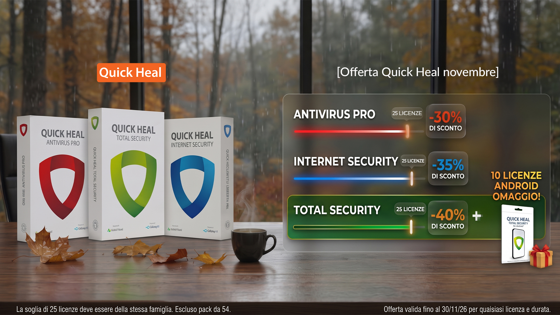 Offerta Quick Heal Novembre